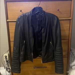 J.Crew collection leather jacket - black - sz 6